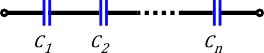 Capacitors in series