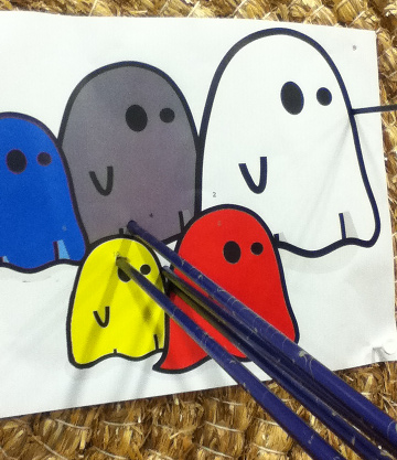 Halloween themed target face